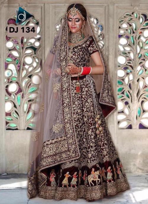Bollywood Bridal Designer Lehenga DJ-134 B Price - 4299