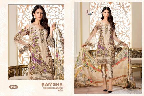 Shree Fabs Ramsha Embroidered Collection 8155