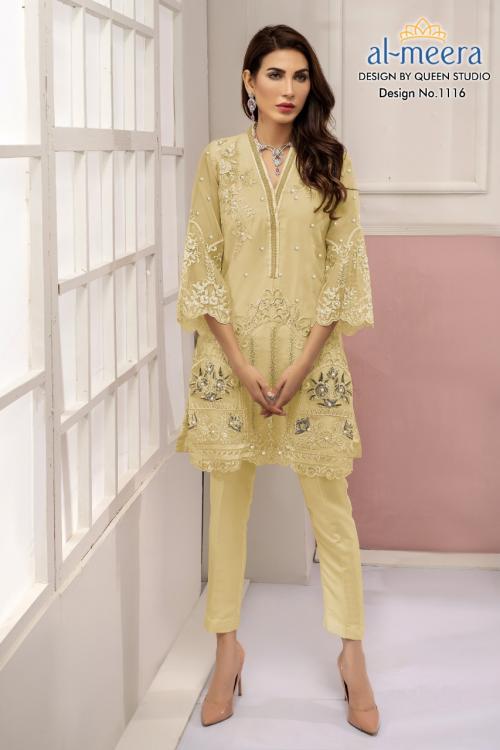 Al Meera Luxury Pret Collection 1116 Dusty Peach Price - 1150