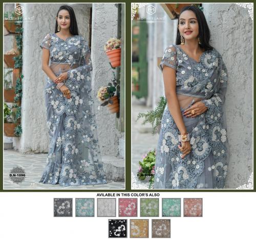 Motherland Net Designer Wedding Saree 1096 Price - 4515