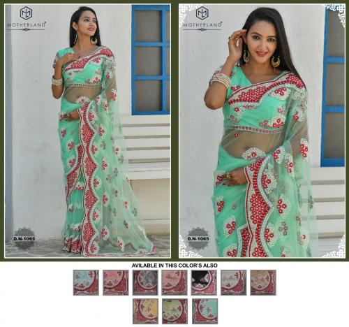Motherland Net Designer Wedding Saree 1065 Price - 3915