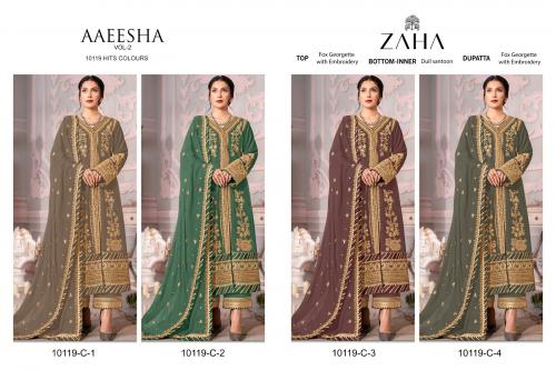 ZAHA AAEESHA-VOL-2 10119-C-1 TO 10119-C-4 Price - 5596