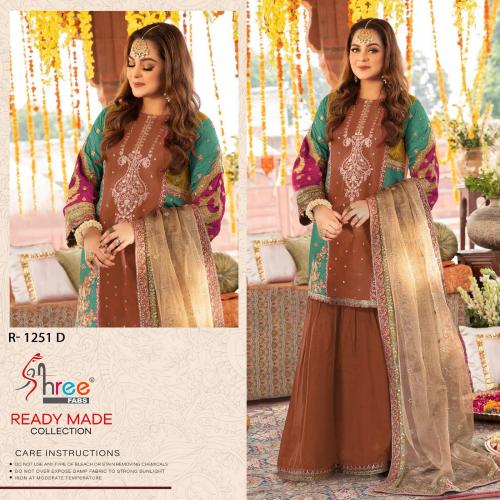SHREE FAB READY MADE COLLECTION R-1251-D Price - 2100