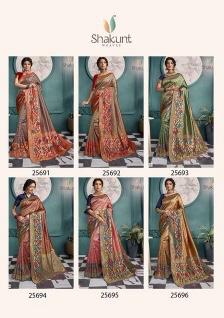 Shakunt Saree Swaralata 25691-25696 Price - 6546