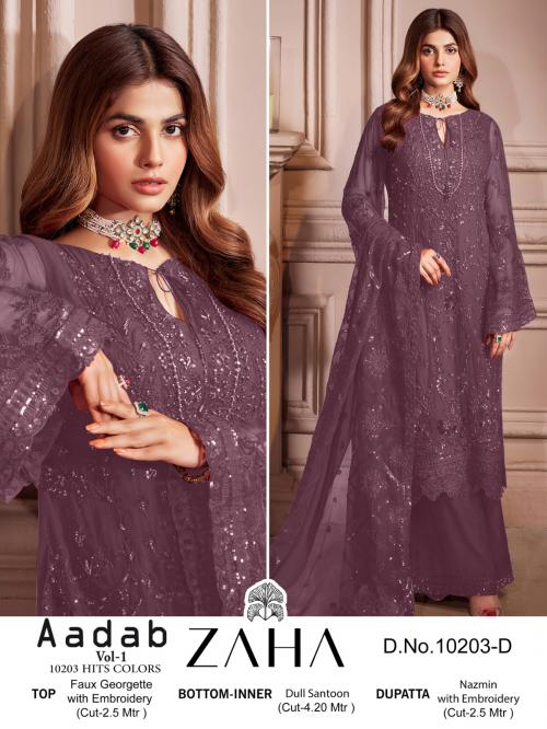 ZAHA AADAB VOL-1 10203-D Price - 1399