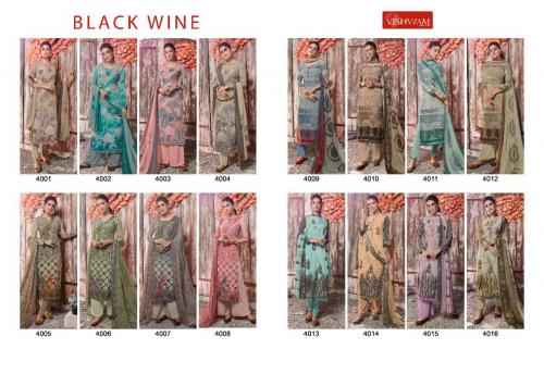 Vishwam Black Wine 4001-4016 Price - 10800