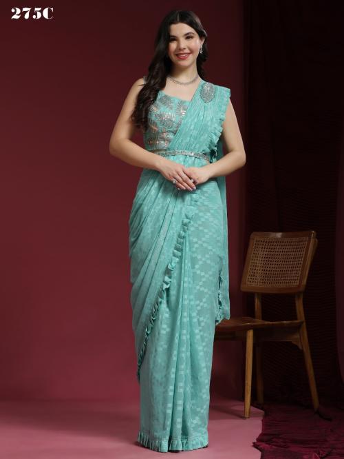 Aamoha Trendz Ready To Wear Designer Saree 275-C Price - 3295