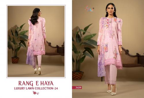 SHREE FAB RANG E HAYA LUXURY LAWN COLLECTION VOL-01 3459 Price - Chiffon Dup - 649, Cotton Dup - 700