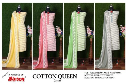 Bipson Print Cotton Queen 1811 Colors  Price - 2220
