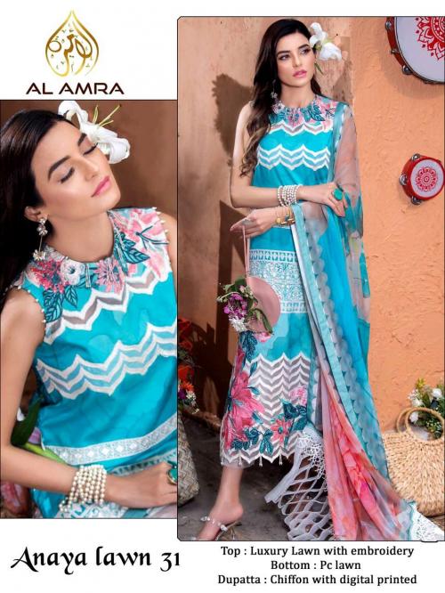 AL Amra Aanaya Lawn ZF-31 Design 