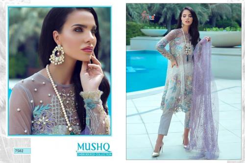 Shree Fabs Mushq Embroidered Collection 7502 Price - 1530