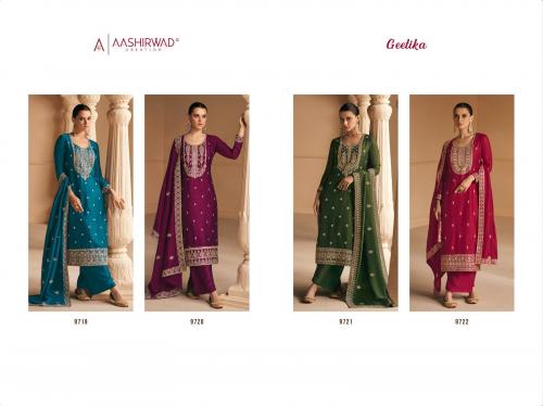 Aashirwad Creation Geetika 9719-9722 Price - 6996