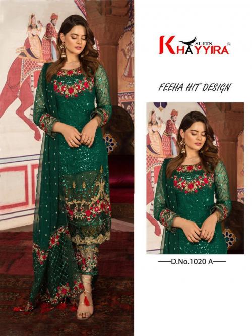 Khayyira Suits Feeha 1020 A Price - 1400