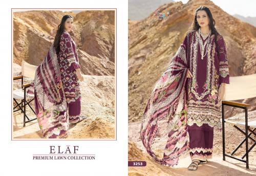 Shree Fab Elaf Premium Lawn Collection 3253 Colors
