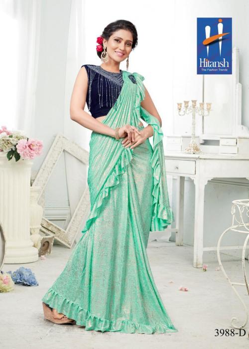 Hitansh Fashion Exclusive Stylish Imported Fabric Saree 3988 D