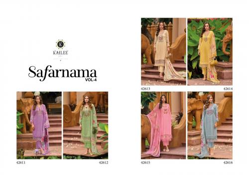 KAILEE FASHION SAFARNAMA VOL-4 42611 TO 42616 Price - 11094