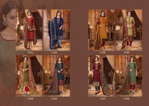Mrigini Pashmina Collection 1101-1108 Price - 4760