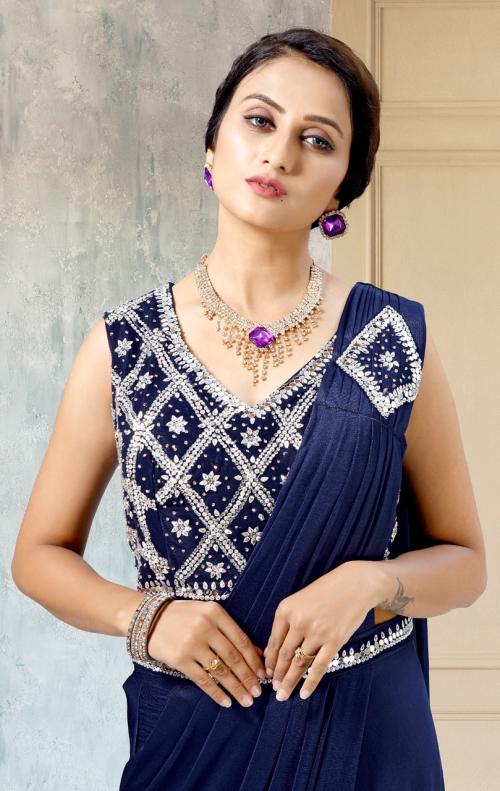 Aamoha Trendz Ready To Wear Designer Saree 1015581-B Price - 2485
