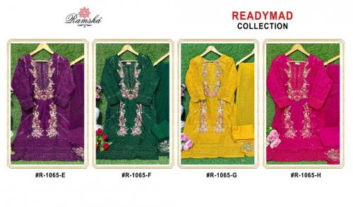 Ramsha Suit Ready Made Collection R-1065 Colors  Price - 5600