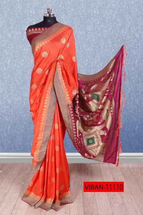 Mintorsi Designer Banarasi Silk Saree 11110 Price - 1530