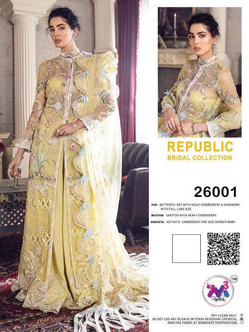 M3 Fashion Republic Bridal Collection 26001 Price - 1499