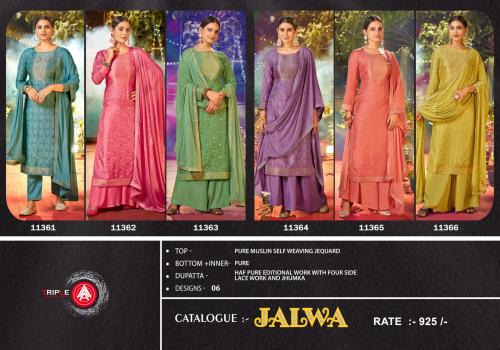TRIPLE AAA JALWA 11361 TO 11366 Price - 5850
