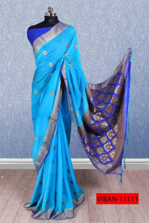 Mintorsi Designer Banarasi Silk Saree 11111 Price - 1530