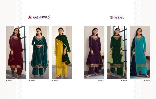 Aashirwad Creation Ghazal 8470-8475 Price - 9600
