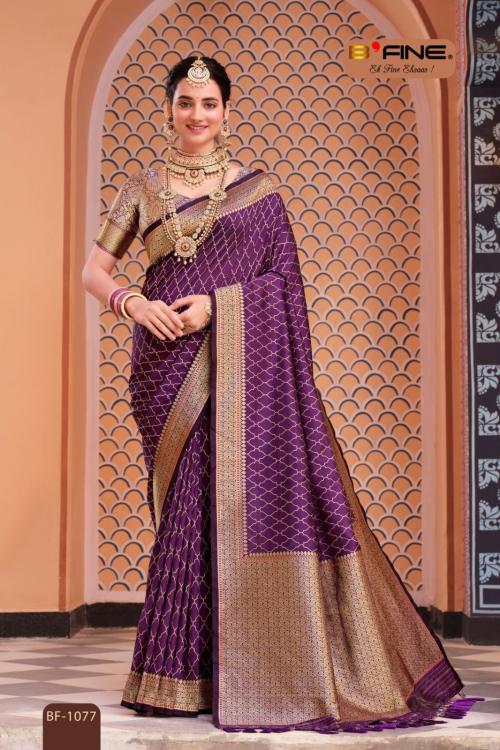 B Fine Saree Poornima 1077-1082 Series