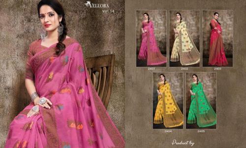 Kesari Exports Vellora Kalindi Silk 2401-2405 Price - 4375