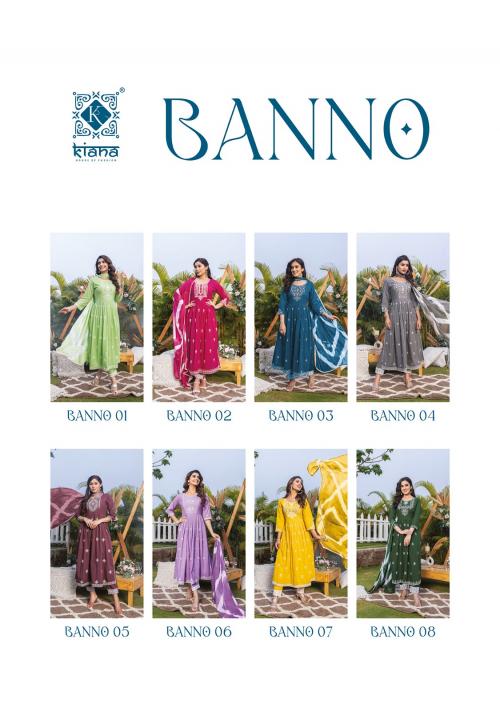 Kiana Fashion Banno 01-08 Price - 8360