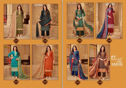 Balaji Cotton Nargis 1001-1008 Price - 4480