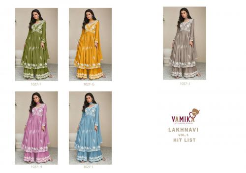 Vamika Fashion Lakhnavi Hit List 1027 Colors  Price - 6725