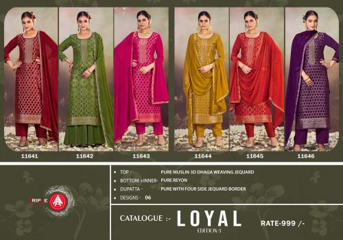 TRIPLE AAA LOYAL EDITION-3 11641 TO 11646 Price - 6294