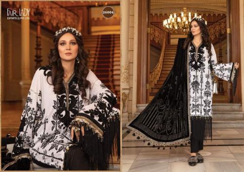 Fair Lady Maria.B.Lawn Collection 26004 Price - Chiffon Dup-725 , Lawn Cotton Dup-775	