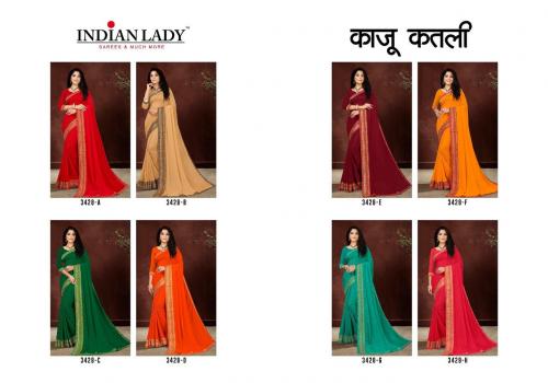 Indian Lady Kaju Katli 3428 Colors  Price - 3960