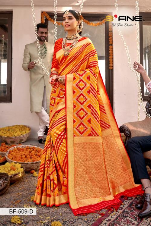 B Fine Saree Parampara BF-509-D Price - 2195