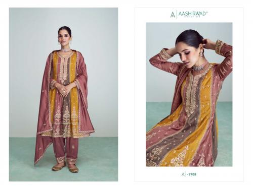 Aashirwad Creation Riwaaz 9708 Price - 2600