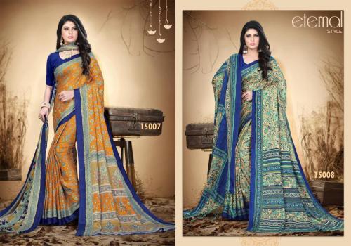 Silk Villa Saree Pashmina 15007-15008 Price - 1750