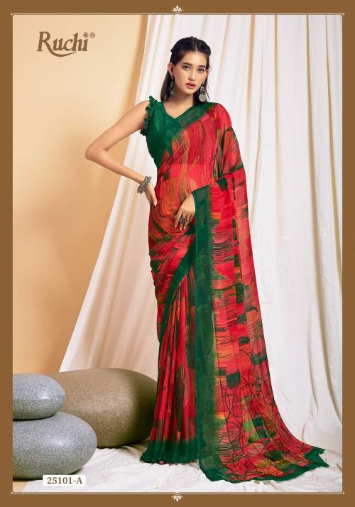 Ruchi Saree Star Chiffon 25101-A Price - 617
