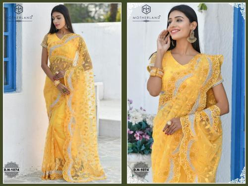Motherland Net Designer Wedding Saree 1074 Price - 3795