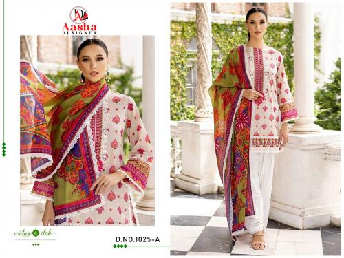 AASHA DESIGNER M PRINTS VOL-7 1025-A TO 1025-B