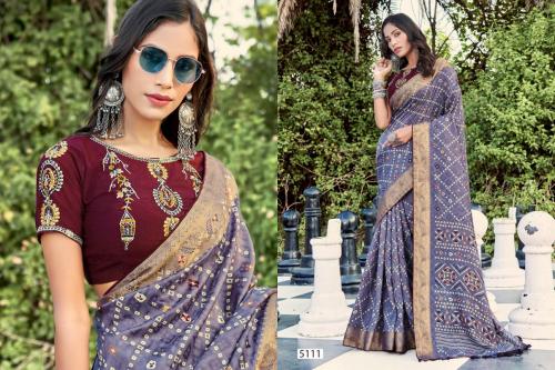 5D DESIGNER MALAI SILK - 2 5111 Price - 775