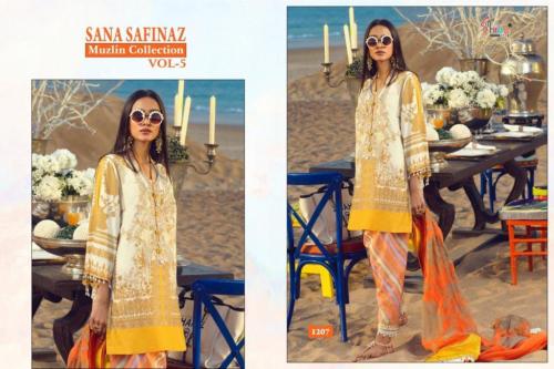 Shree Fab Sana Safinaz Muzlin Collecton 1207 Price - 750