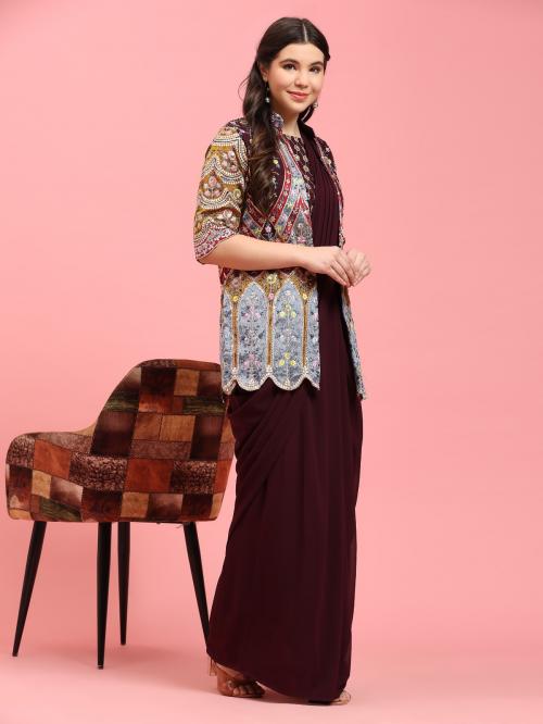 Aamoha Trendz Ready To Wear Designer Saree 290-C Price - 3495