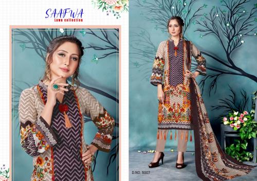Madhav Fashion Saafwa Lawn Collection 5007 Price - 420