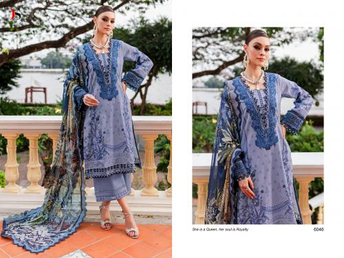 DEEPSY SUITS FIRDOUS QUEEN'S COURT - 7 6046 Price - CHIFFON DUP - 600, COTTON DUP - 649