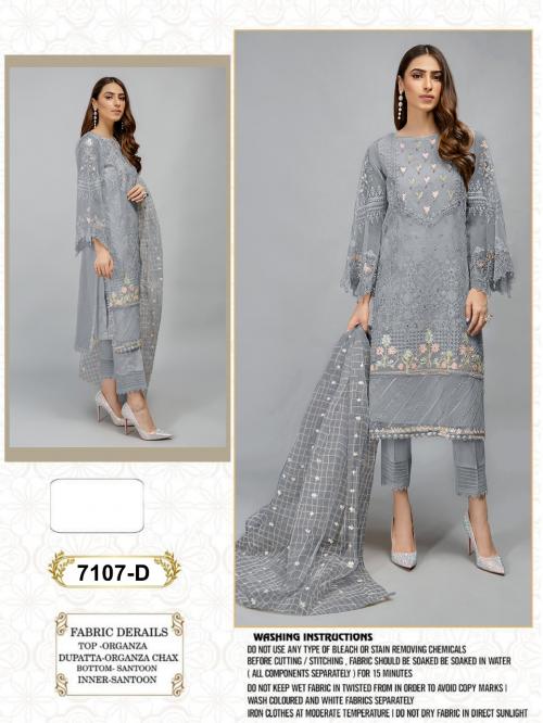 Pakistani Super Hit Designs 7107 D Price - 1299