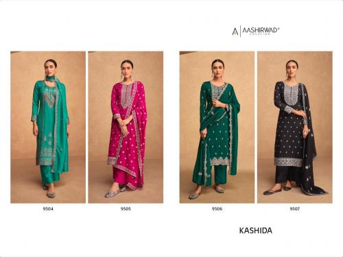 Aashirwad Creation Kashida 9504-9507 Price - 6996