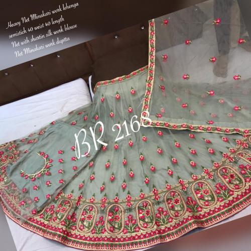 BR Net Minakari Work Designer Lehenga BR 2168-A Price - 4599